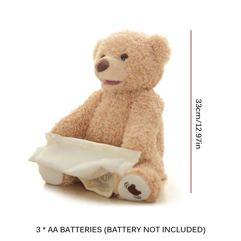 MEACAOFG Peekaboo Baby Bear Toy - Interactive Hide & Seek Plush Toy for Infants