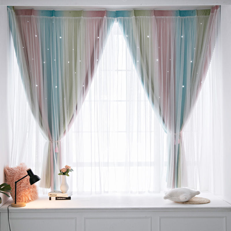 Dreamy Star Curtain – No Drilling Needed