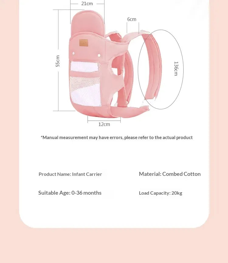 Ergonomic Baby Carrier - Comfortable & Safe Infant Carrier for Newborns & Toddlers