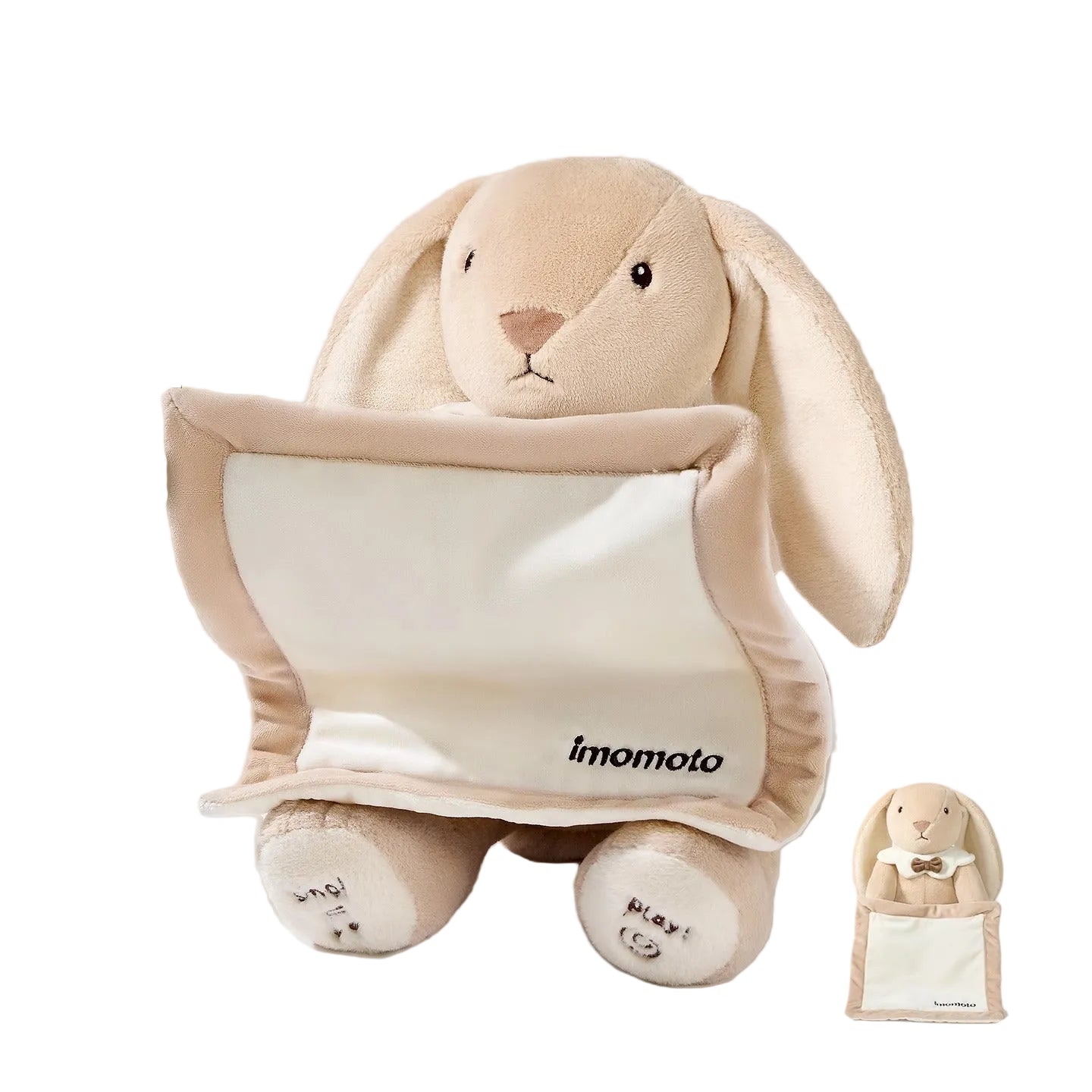 MEACAOFG Interactive Peek-a-Boo Rabbit Playing Hide and Seek for Infants
