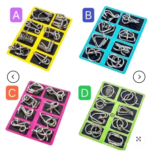 Get Creative: 8/24/32Pcs Nine Link Series Puzzle Toy