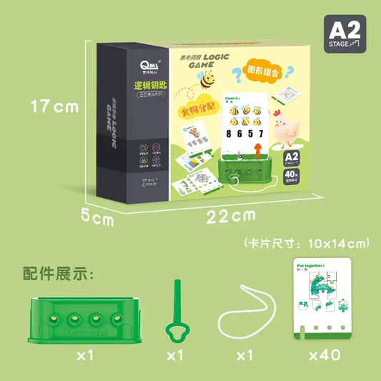 educational toys for 3 year olds Logic Key Early Learning Kids Puzzle Game-MEACAOFG