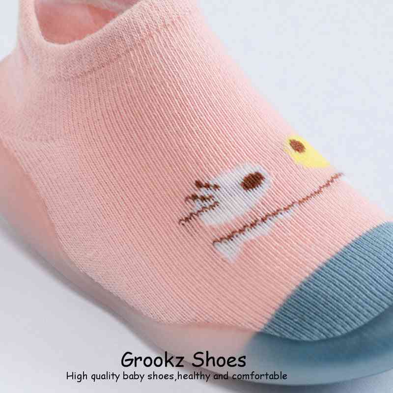 Monster Baby Sock Shoes - Light Pink