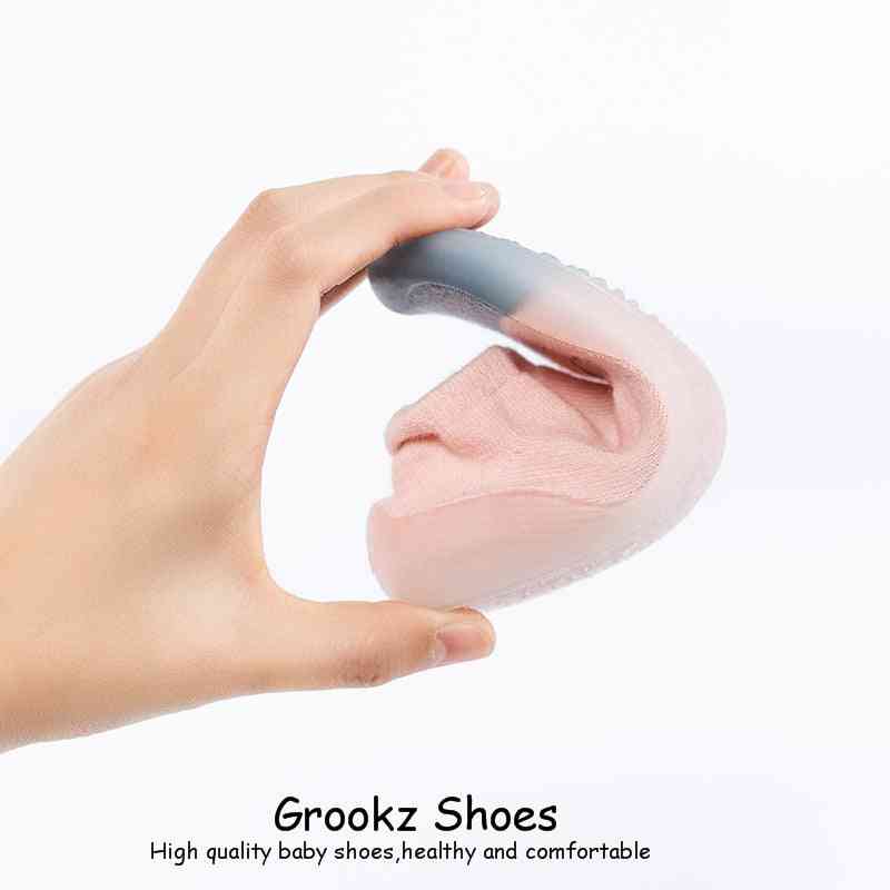 Monster Baby Sock Shoes - Light Pink
