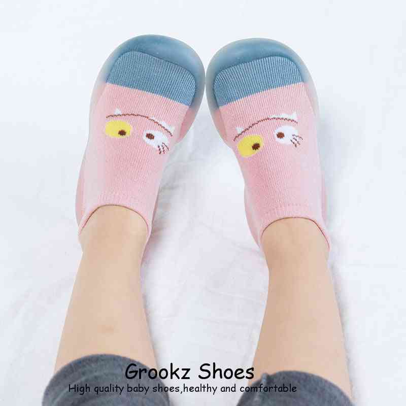 Monster Baby Sock Shoes - Light Pink