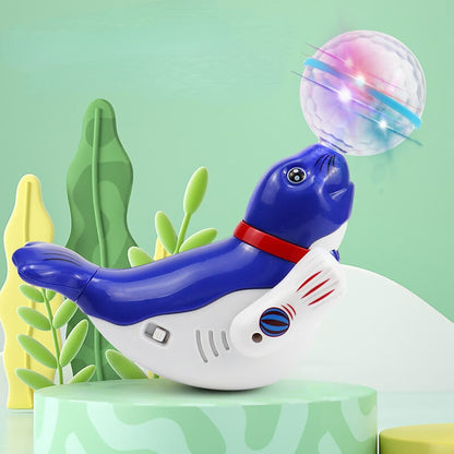 Universal Rotating Ball Sea Dolphin Electric Toy-Light & Music