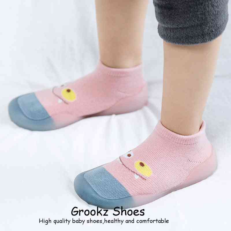 Monster Baby Sock Shoes - Light Pink