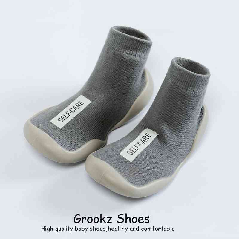 Premium Baby Sock Shoes - Gray