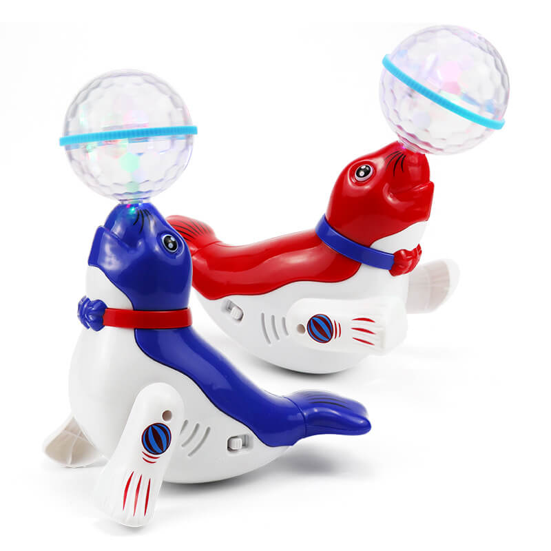 Universal Rotating Ball Sea Dolphin Electric Toy-Light & Music