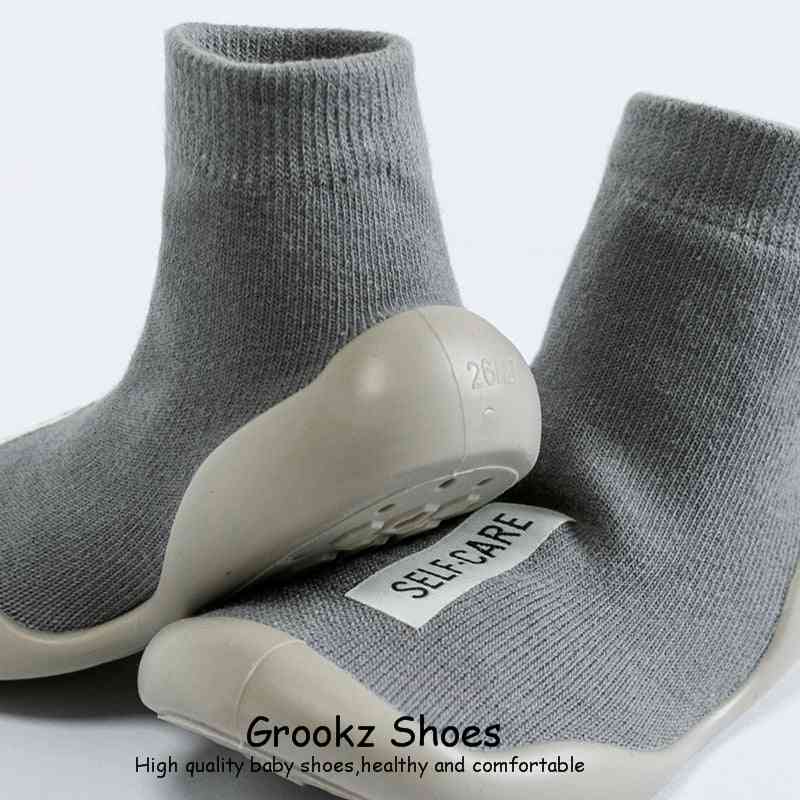 Premium Baby Sock Shoes - Gray