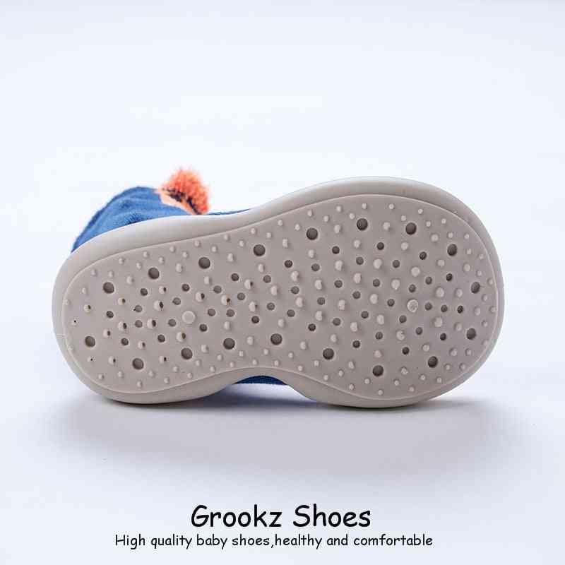 Premium Baby Sock Shoes - Blue Fox