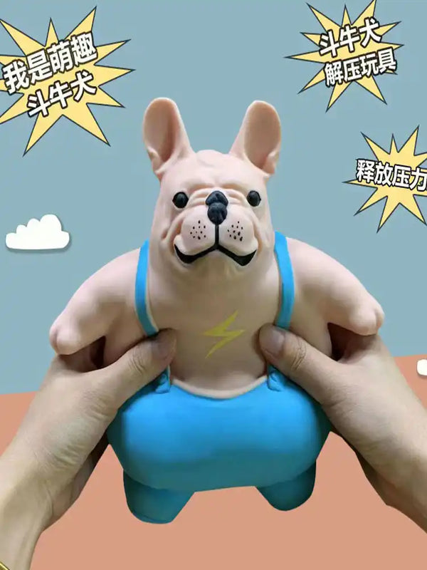 Bulldog toys Novel Lightning Dog Bulldog Shape Squeeze Ball Toy, Sensory Calm Anti-stress Toy, Anxiety Relief Ball For Girls Boy - MEACAOFG