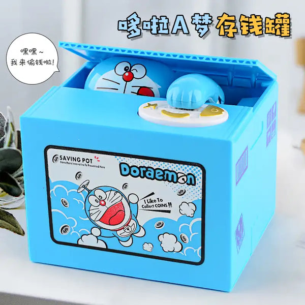 MEACAOFG Doraemon piggy bank Kids piggy bank Cute piggy bank gift Valentine's Day gift