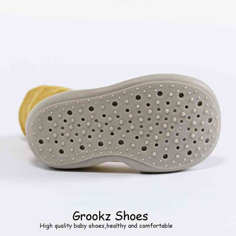 Premium Baby Sock Shoes - Yellow Lion