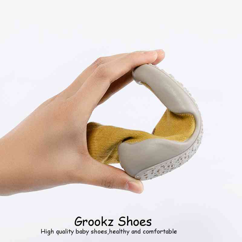 Premium Baby Sock Shoes - Yellow Lion