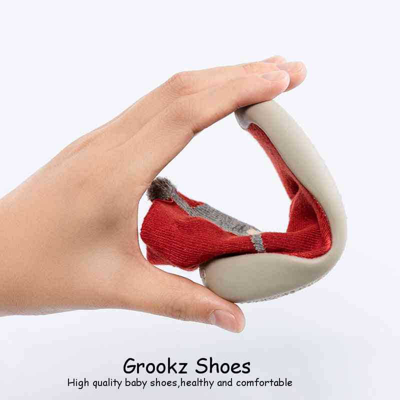 Premium Baby Sock Shoes - Red Shark