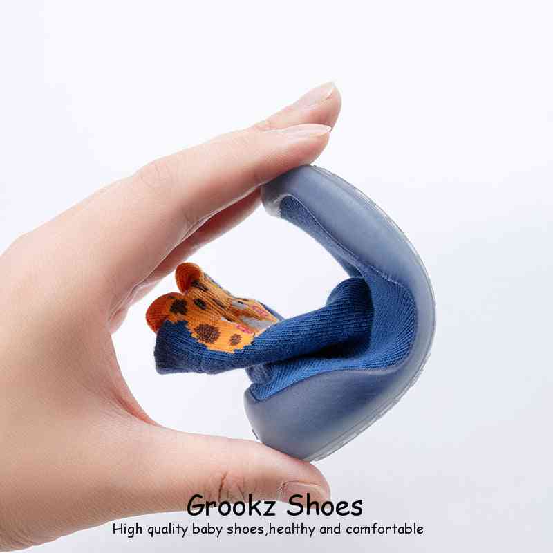 Tall Animal Sock Shoes - Blue Tiger