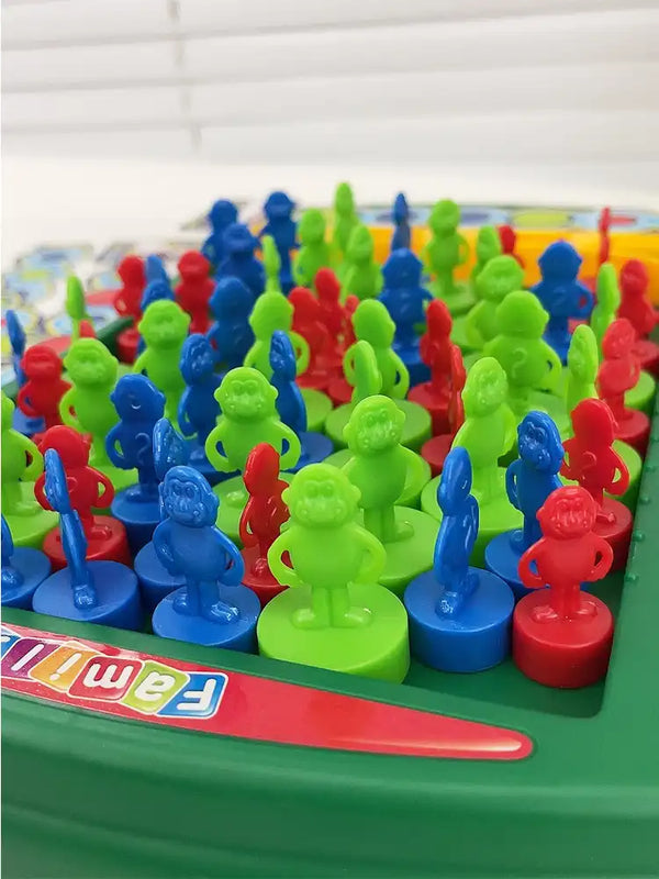 MEACAOFG Children's educational desktop game toys monkey bouncing chess board draw chess game parent-child interaction kindergarten gift