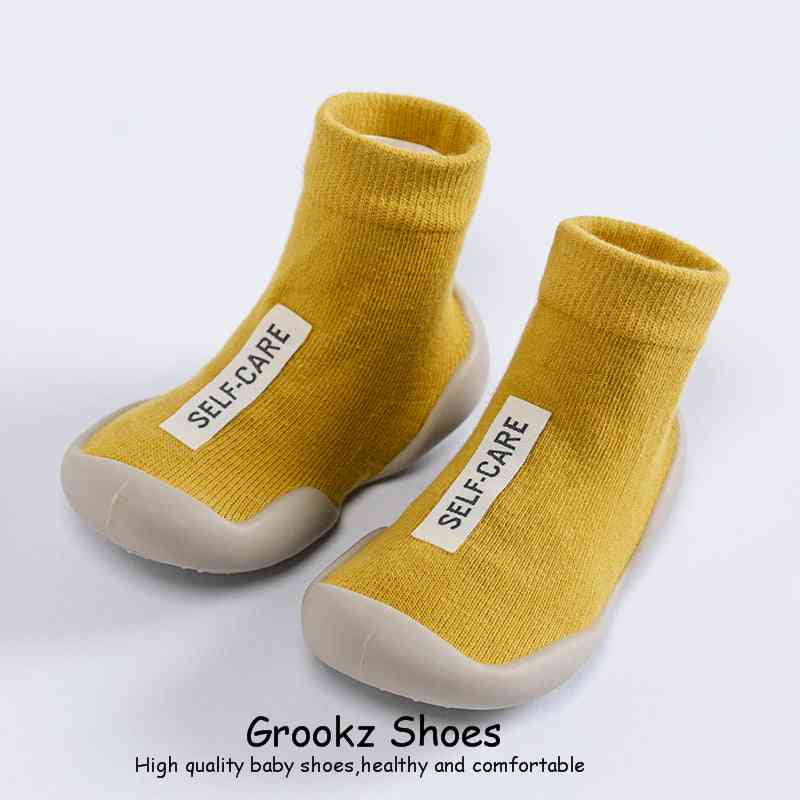 Premium Baby Sock Shoes - Yellow