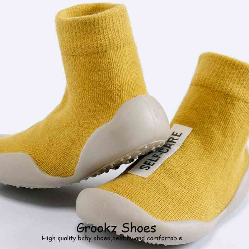 Premium Baby Sock Shoes - Yellow