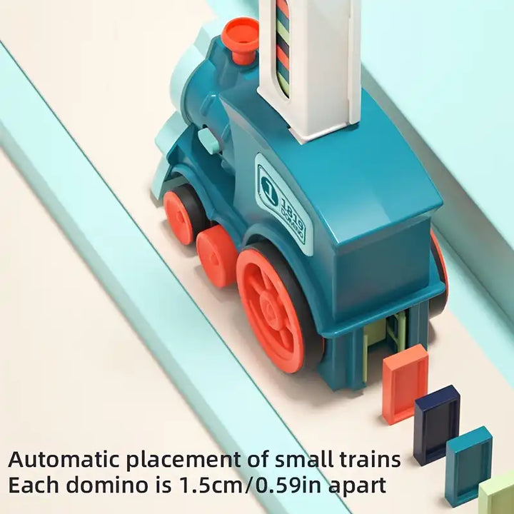 Dominoes Train Fun Automatic Placement Stand-up Electric Train Educational Children's Toy Car Kids Games Domino Train Toys - MEACAOFG