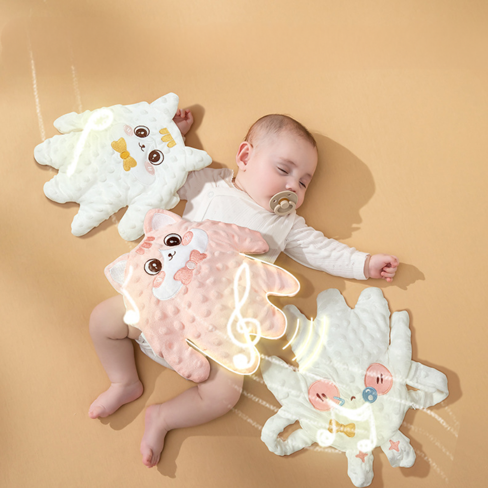Infant Sleep Aid Gentle Patting Hand Comforting Doll Toy with Built In 44 Songs