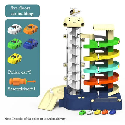 Garage Cars Toys Elevator _ Parking Cars Toy Elevator _ Rotating Parking Lot Toy - Car - MEACAOFG