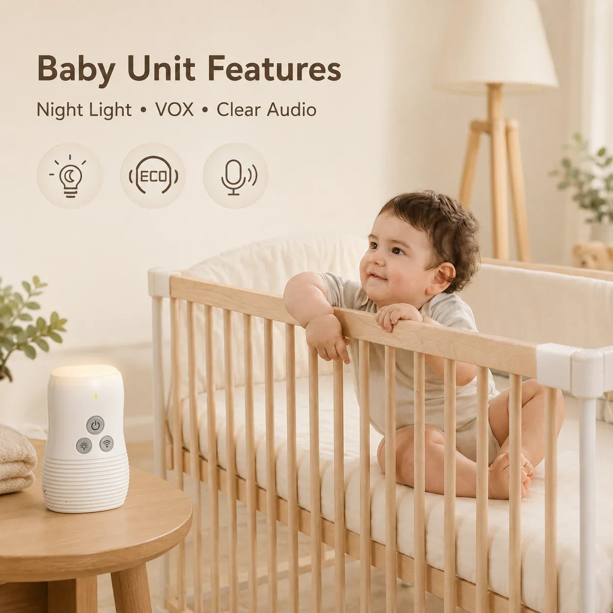 2.4GHz Wireless Digital Audio Baby Monitor