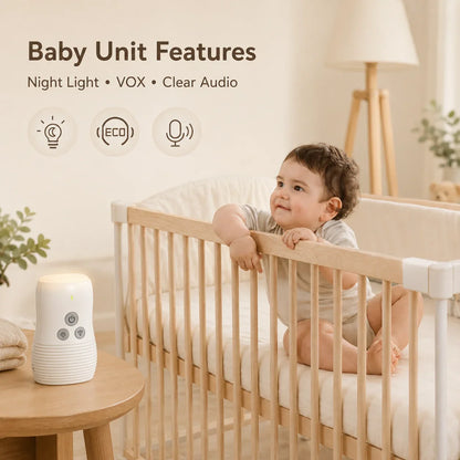 2.4GHz Wireless Digital Audio Baby Monitor