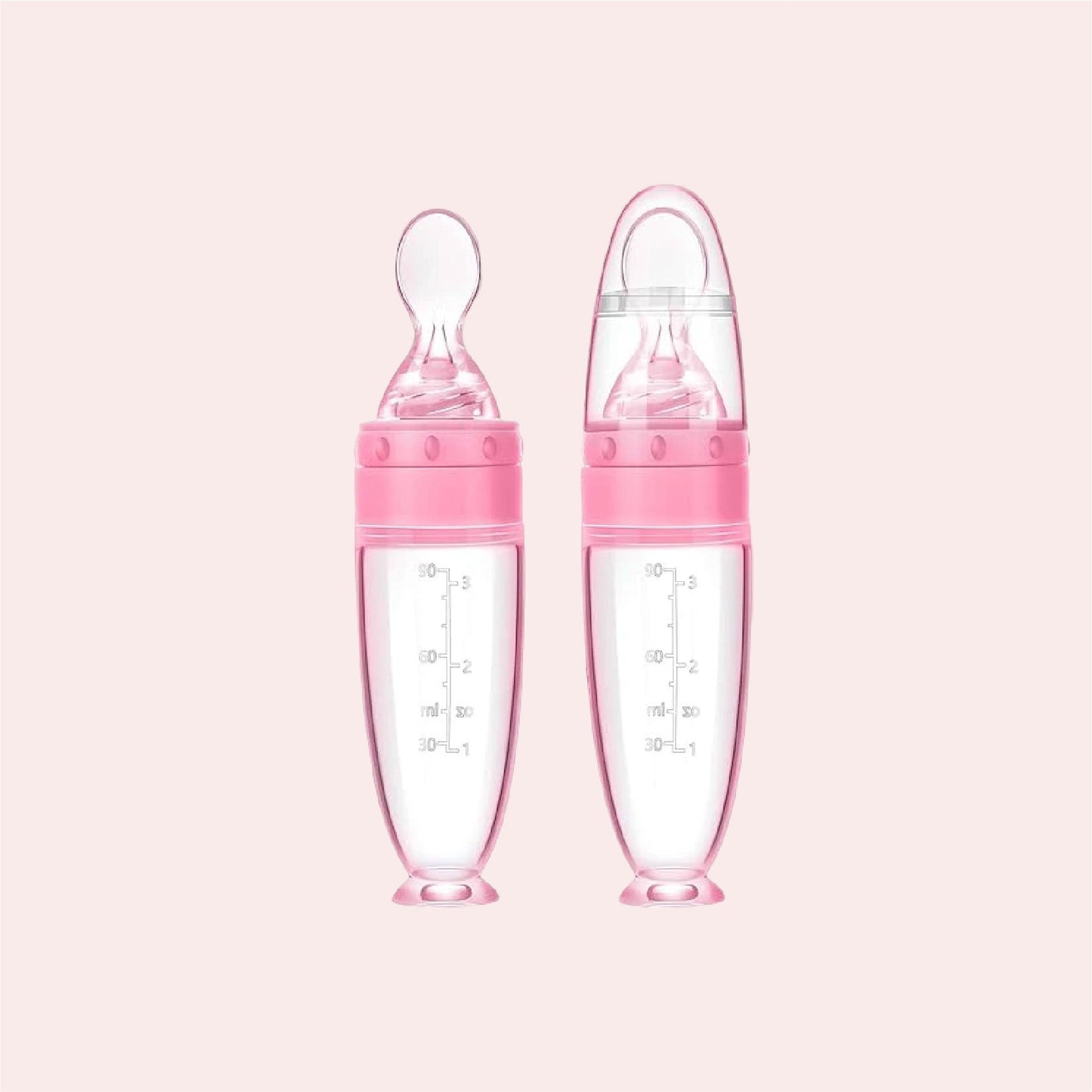 2-piece silicone spoon with stand base