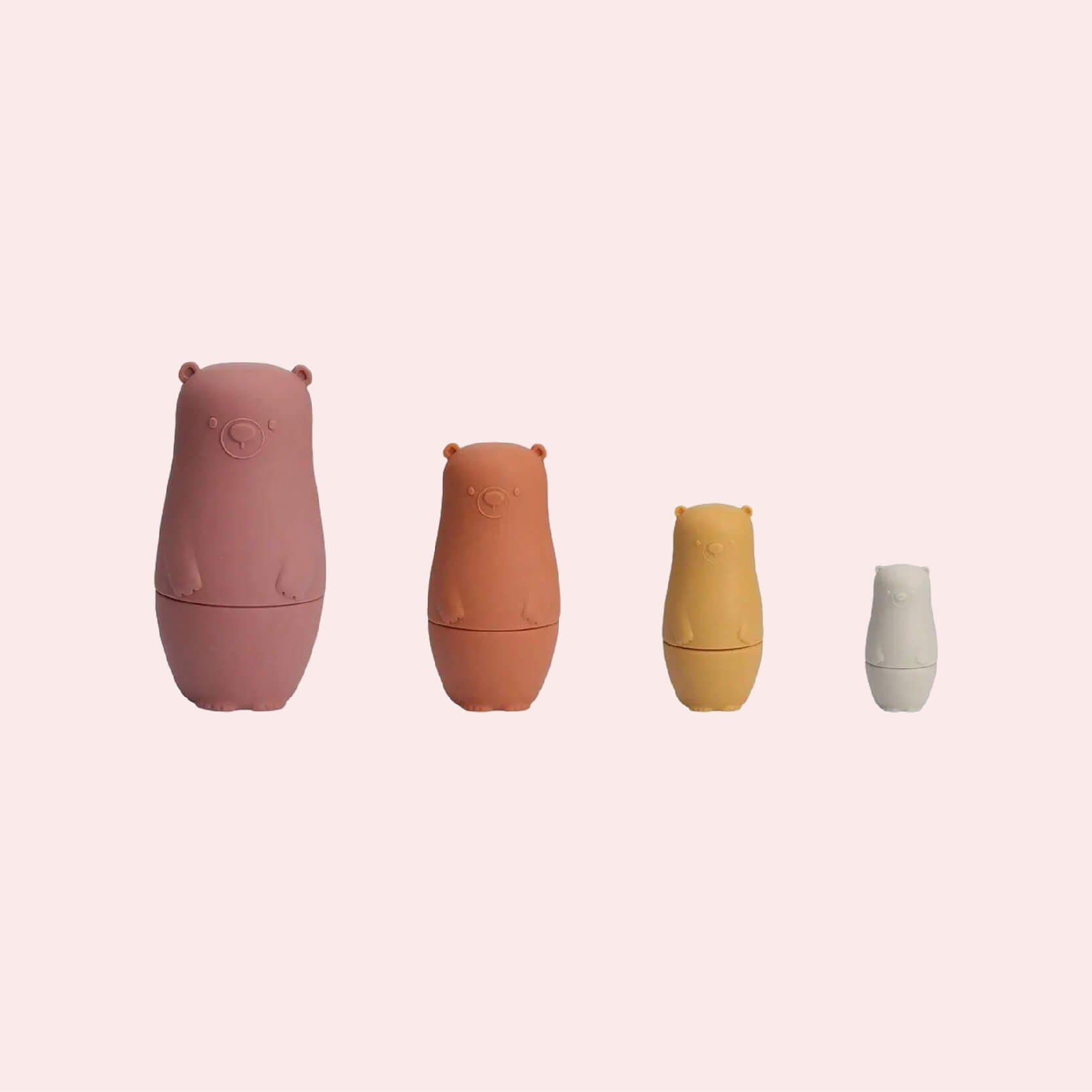 4 Piece Silicone Russian Bear Dolls