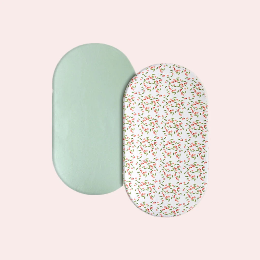 Baby Knitted Cotton Fitted Bed Sheet-2Pack