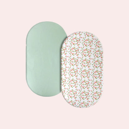 Baby Knitted Cotton Fitted Bed Sheet-2Pack