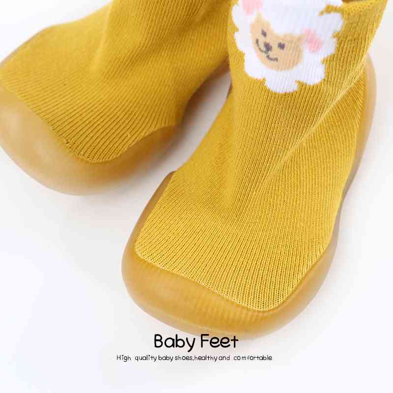 Tall Animal Sock Shoes - Yellow Sheep