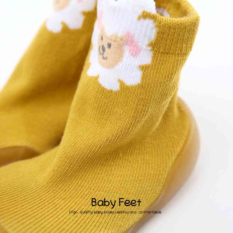 Tall Animal Sock Shoes - Yellow Sheep