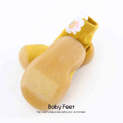 Tall Animal Sock Shoes - Yellow Sheep