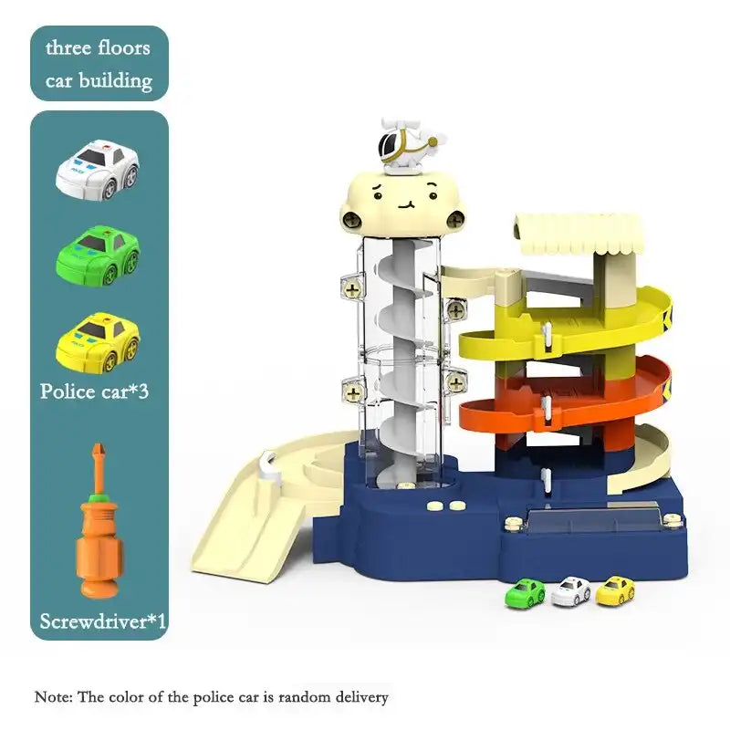 Garage Cars Toys Elevator _ Parking Cars Toy Elevator _ Rotating Parking Lot Toy - Car - MEACAOFG