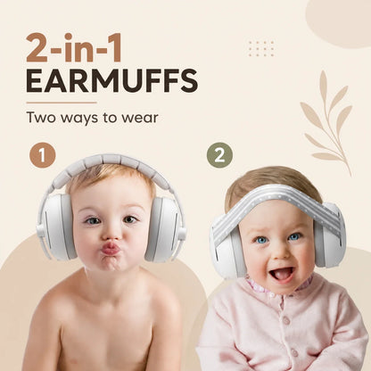2-in-1 Baby Noise Canceling Headphones (1-48 Months)