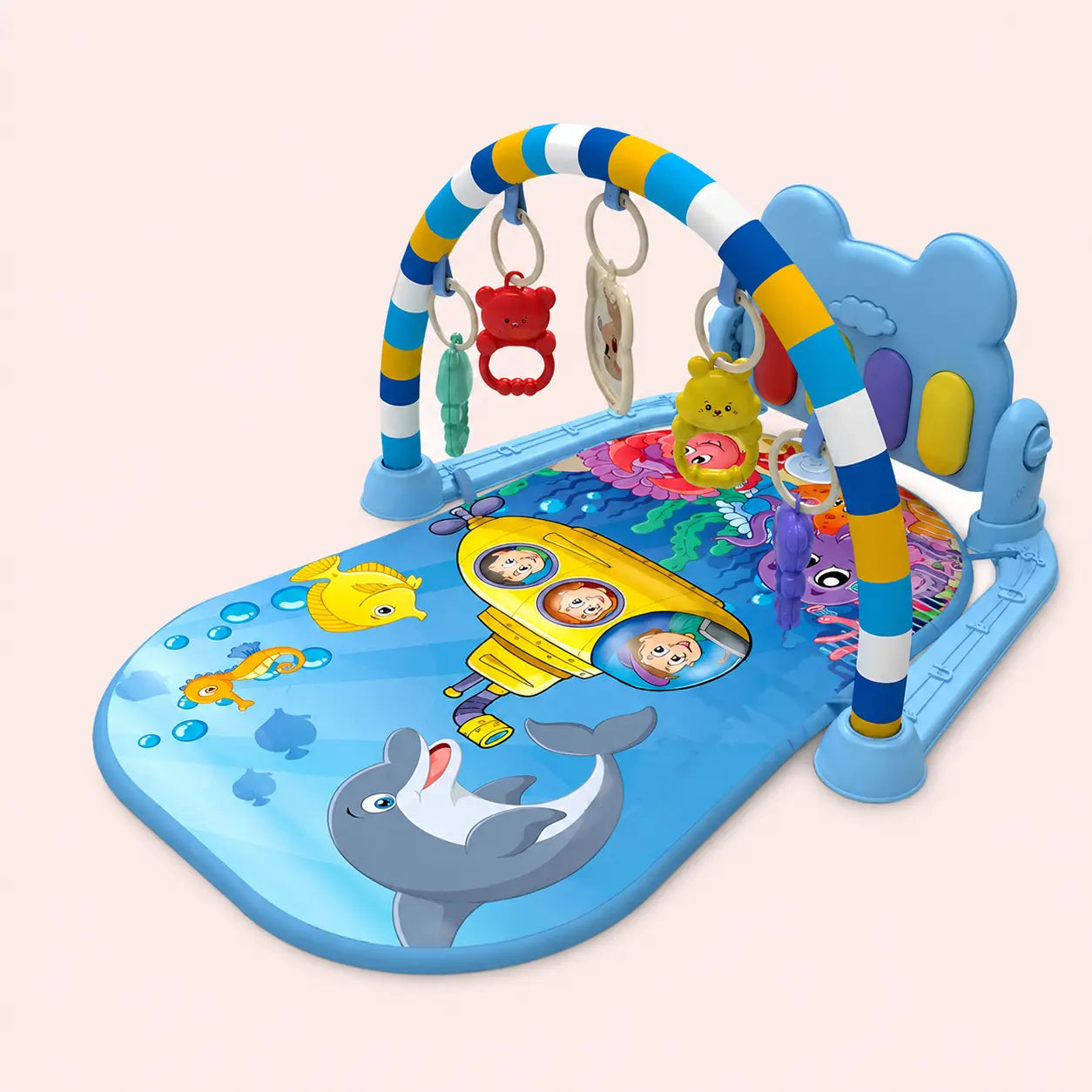 3-in-1 Baby Kick and Play Piano Gym Mat