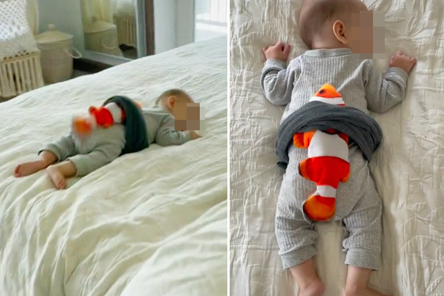 Realistic Fish baby Lullaby Moving Fish Toy