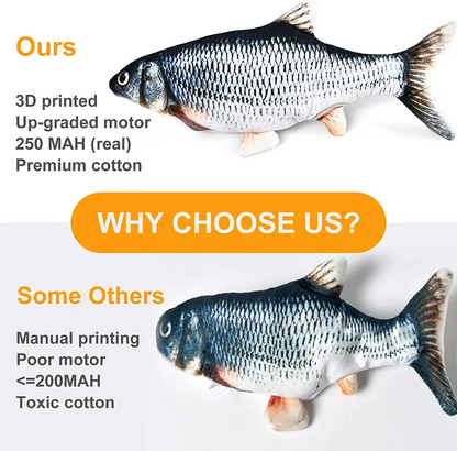 Realistic Fish baby Lullaby Moving Fish Toy