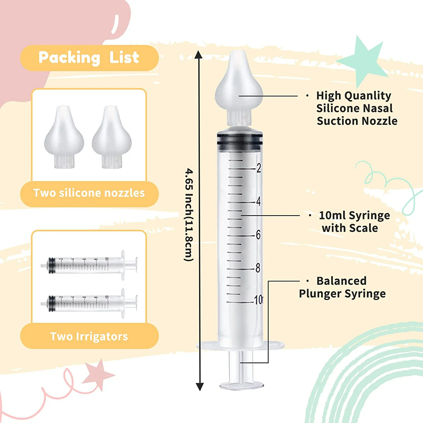 Nose Cleaner Baby Nose Sucker Nose Rinsing Tool