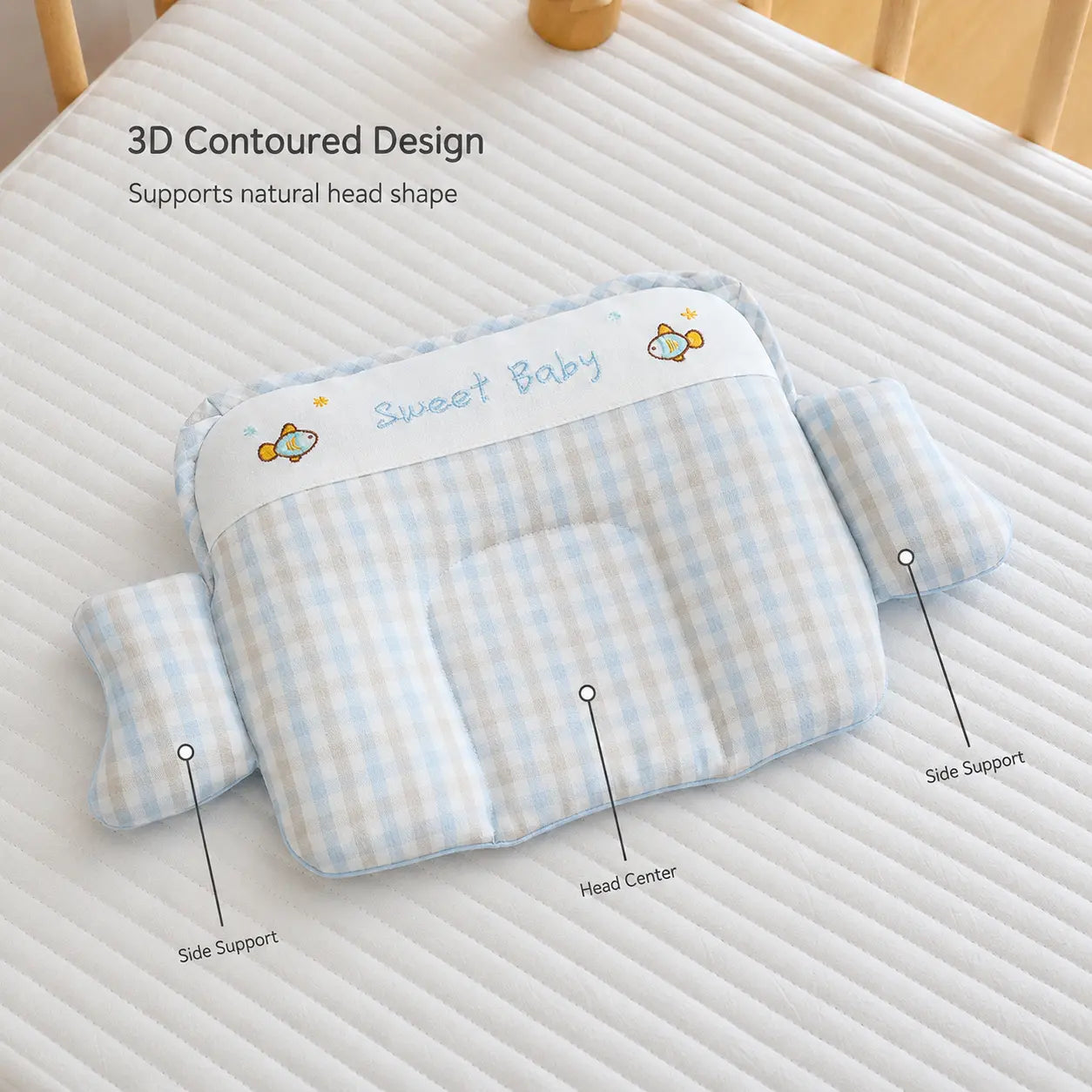 3D Head Shaping Infant Pillow