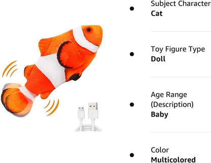 Realistic Fish baby Lullaby Moving Fish Toy