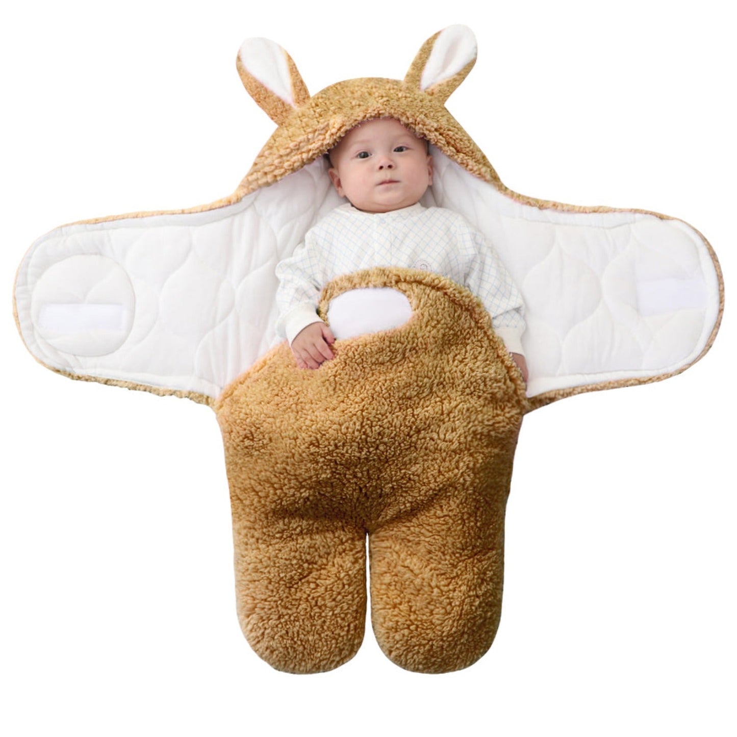 Thick Fleece Rabbit Split Leg Sleeping Bag