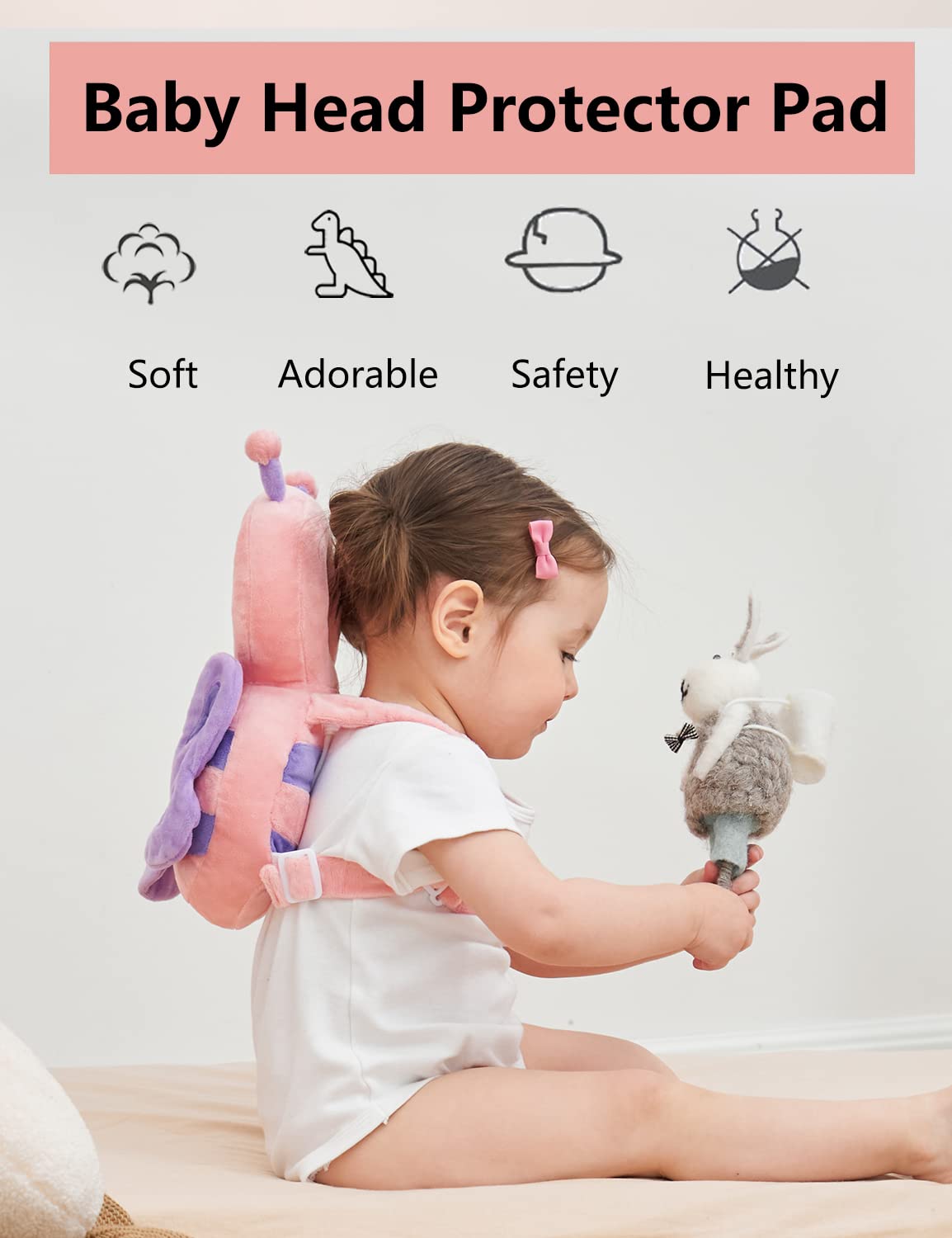 Toddler Baby Head Protection Cushion Backpack Wear