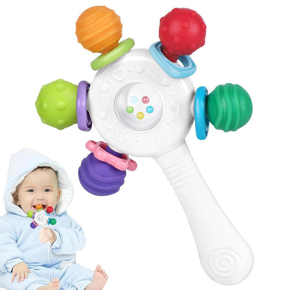 Food Quality Baby Rattle - Teething Ring - BPA - Free