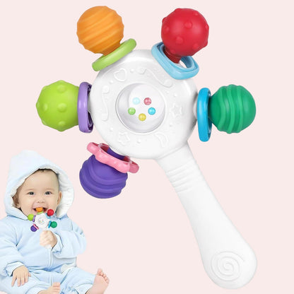 Food Quality Baby Rattle - Teething Ring - BPA - Free