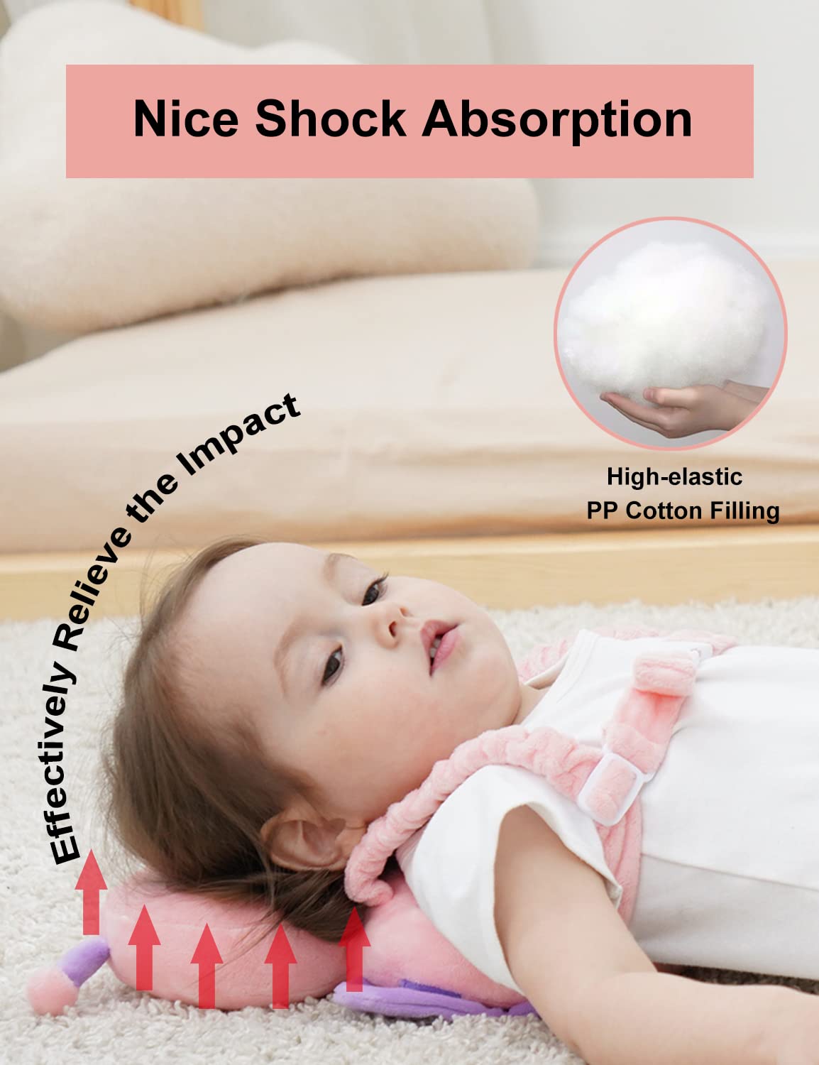 Toddler Baby Head Protection Cushion Backpack Wear
