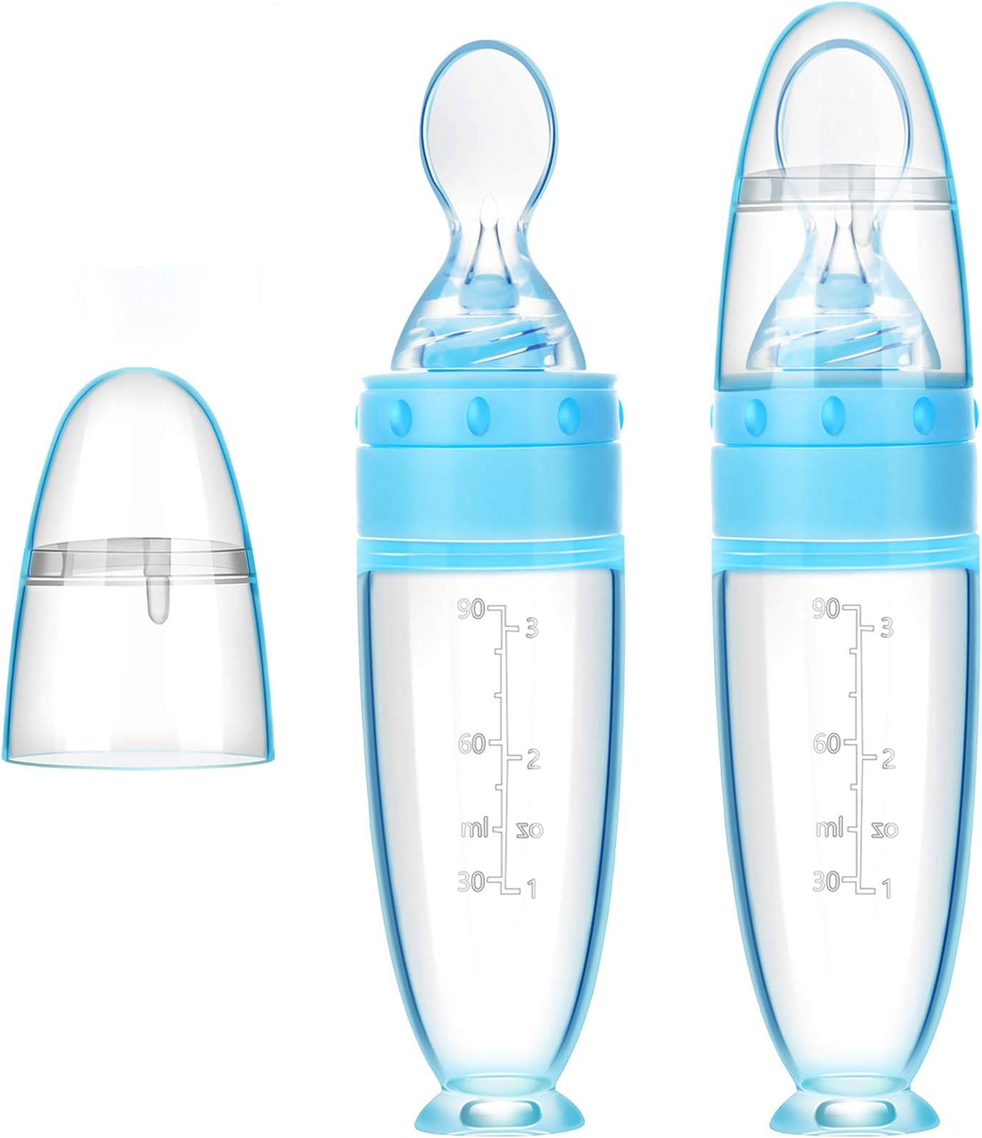 2-piece silicone spoon with stand base